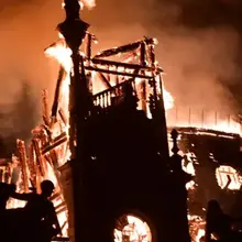 Rioters in France burned down the historic Limoges Town Hall, as nearly 1,800 p…
