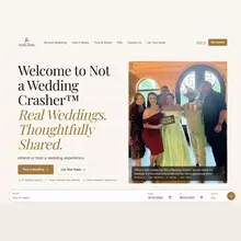 A website now lets you buy tickets to the weddings of complete strangers, with…