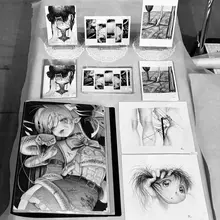 明日から始まる嵐芸祭にて、原画の展示・販売とポストカードの販売を行います。 鉛筆画・ポストカードを販売しています。 (ファイリングされている作品は展示品のため…