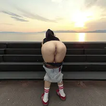 看看夕陽！