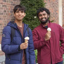 Chilling out in Main Court 🍦 Students, staff and Fellows enjoyed free gelato an…