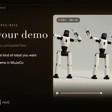 Show your demo. Tell your agent what kind of robot you want, and let it generat…