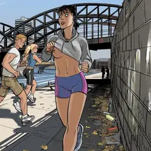 I borrowed @DoodlePoodle_X OC's Angie and Mark for a little autumn jog #FirstDa…
