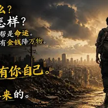 一无所有怕什么？寒门出身又怎样？ 有人帮是幸运，没人帮是命运。 社会没有遮天树，只有金钱降万物。 你没有后退的资本，更没有放弃的理由。 能渡你的只有你自己。眼…