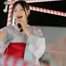 10/4は私の日〜！ ということで先日のお裾分け。 やぐら上でinnocent Angel歌わせていただいたよ✨ 浴衣でもいつも通り暴れました✌︎ 最近の自分…