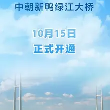 10月15日，中朝新鸭绿江大桥正式开通。 On October 15, the New China–DPRK Yalu River Bridge offici…