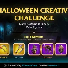 🎃 Halloween Creative Challenge Make something spooky and Zeeverse-themed: art,…