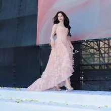 No.mx1504迪丽热巴沈阳红星美凯龙活动生图，饱满半球，抹胸粉裙高跟，粉嫩可人 [180P+1.64G] #明星生图 #迪丽热巴 自购地址：https:/…