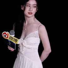 No.mx1502包上恩炽夏追剧团两套生图，丘比特漏脐蓝裙，白色清纯吊带裙，软糯甜妹 [160P+1.6G] #明星生图 #包上恩 #炽夏 自购地址：http…