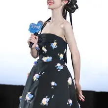 No.mx1500田曦薇哈尔的移动城堡首映礼生图第二套，黑色shushutong长裙，童话小公主 [110P+1.05G] #明星生图 #田曦薇 自购地址：h…