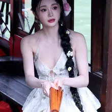 No.mx1485周洁琼濮院芭莎艺术美学盛典外拍生图，画船撑伞，低胸小吊带，宛如江南仙女 [155P+1.5G] #明星生图 #周洁琼 自购地址：https:…