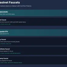 If you’re new to the @arc network, you can use our faucet to get testnet tokens…