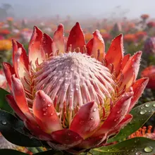 帝王花｜南非国花，花朵直径最大能到 30 厘米，比脸盆还大。 King Protea | National flower of South Africa. I…