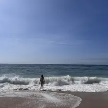 海边放空。