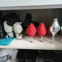 银色红底骚高跟