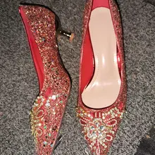 同好投稿，玩到一双少妇的婚鞋。