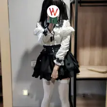 非常有型的一套衣服🥰 #伪娘 #白丝 #男の娘