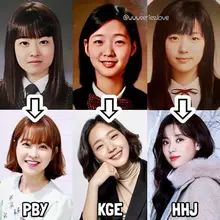 ㅎㅎ 여자 연예인들 교복시절 사진. 재미있네